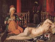 Jean-Auguste Dominique Ingres lady-in-waiting and bondman oil painting artist